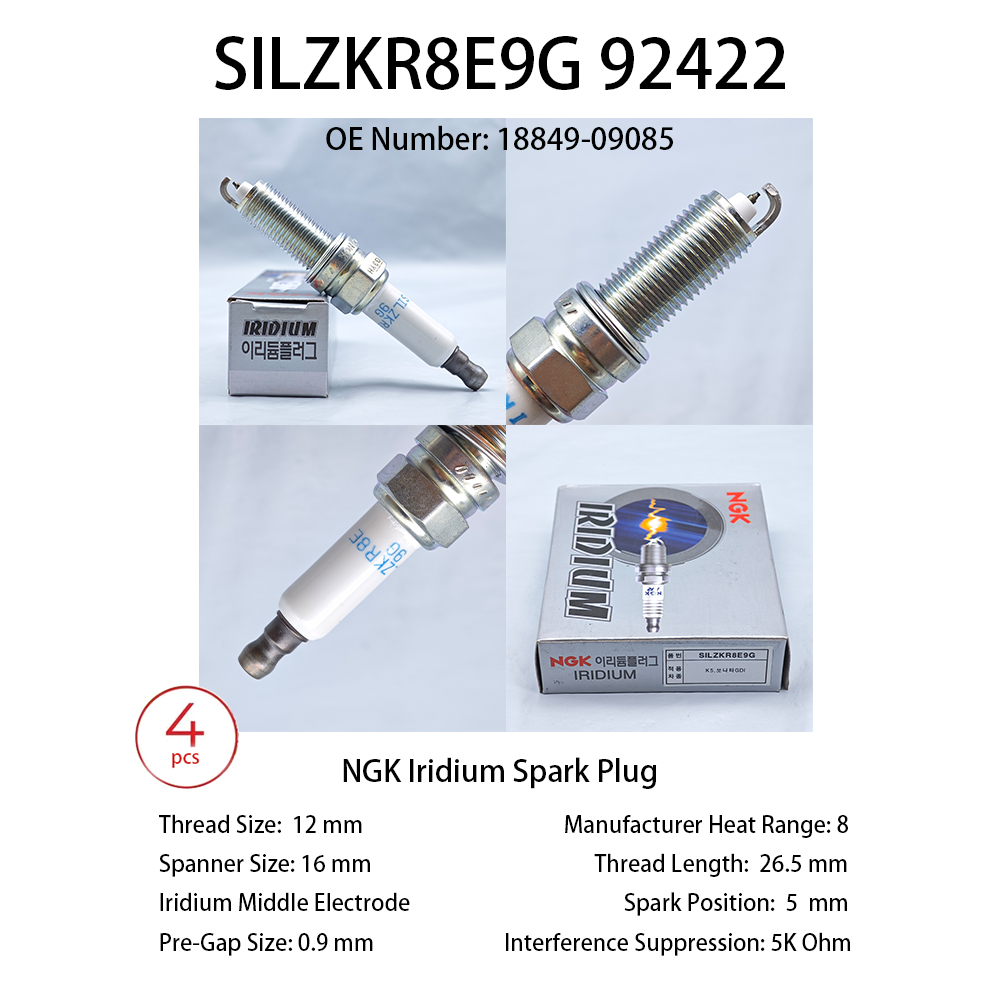 Ngk Spark Plug Laser Iridium - 4 قطعة الأصلي NGK الليزر إيريديوم